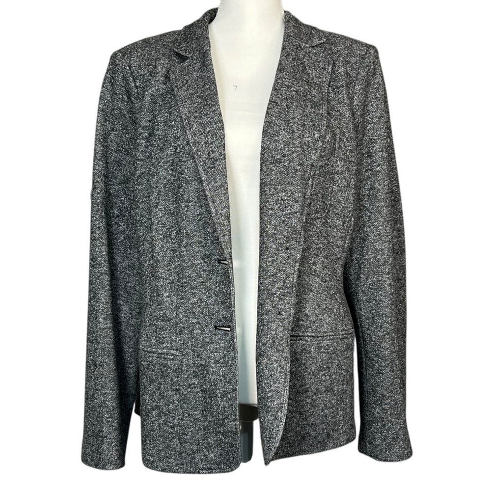 Tommy Hilfiger Women’s Blazer Size 16 Gray Tweed Heather NWT